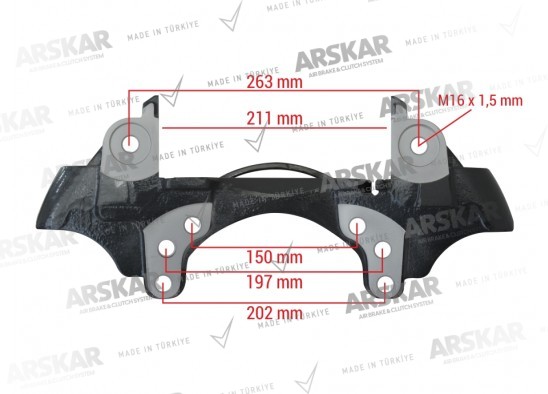 Caliper Carrier - Right - 22.5 / 150 810 353