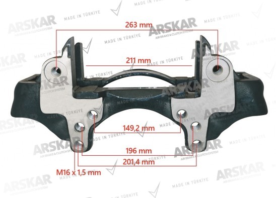 Caliper Carrier -Right- 19.5 / 150 810 365