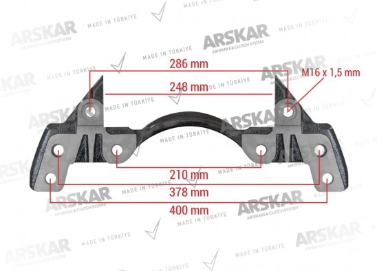 Caliper Carrier - 22.5 / 160 820 372 / K000026, 0004211106, 2121591, SP1037161, 5021171536, 5006028004, 0501213741, TW04608