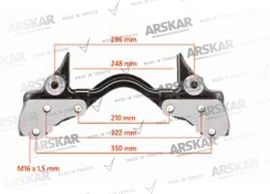 Caliper Carrier - 22.5 / 160 820 386