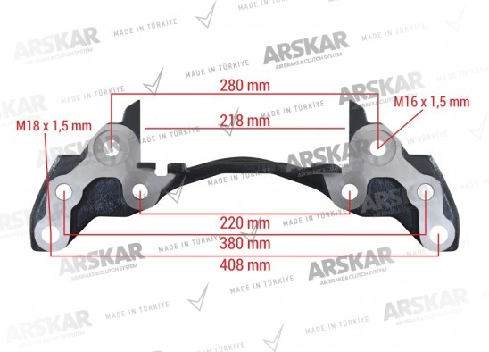 Caliper Carrier - Left - 22.5 / 150 810 354