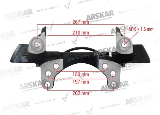 Caliper Carrier - Right - 22.5 / 150 810 357