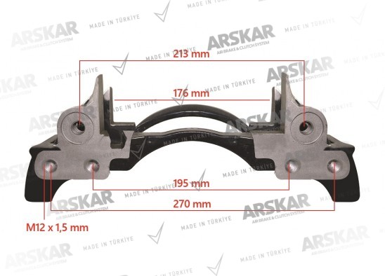 Caliper Carrier - Left - 17.5 / 150 810 366