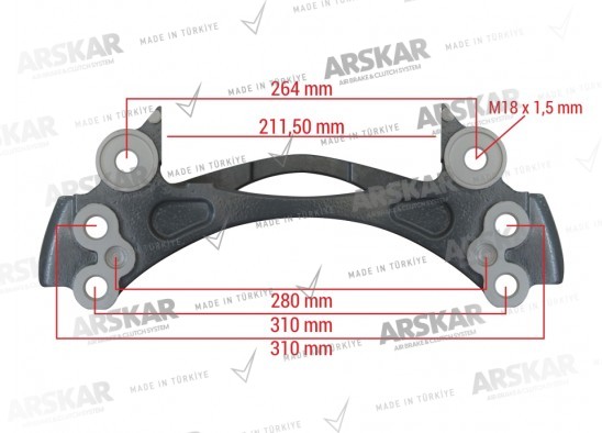 Caliper Carrier - 19.5 / 160 840 674 / 68324660