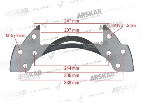 Caliper Carrier - 19.5 / 160 840 684 / MCK1185, 68323215