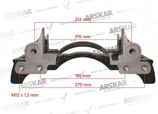 Caliper Carrier - Right - 17.5 / 150 810 367