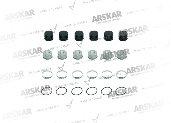 Caliper Cap Set / 160 820 065 / K001301, 81508226025, 0501211048, 1439494, 2121839, N8893326, 5021175294, 5006028068, 11015473, 6274210086, 5317002700, 0501213698, M100977