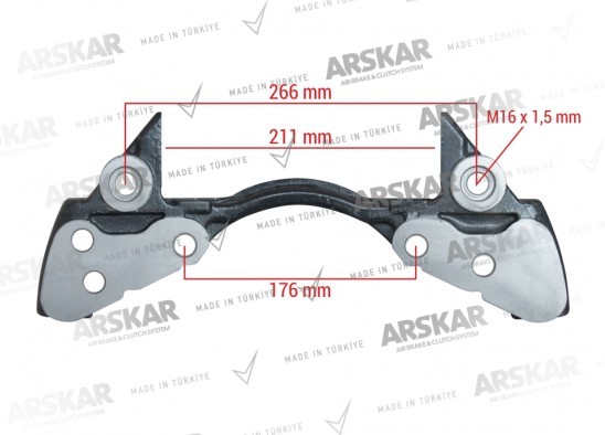 Caliper Carrier - Left - 19.5 / 160 820 351 / K004206, 0203131400