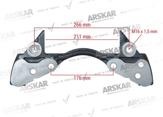 Caliper Carrier - Right - 19.5 / 160 820 352 / K001497, 0203131500