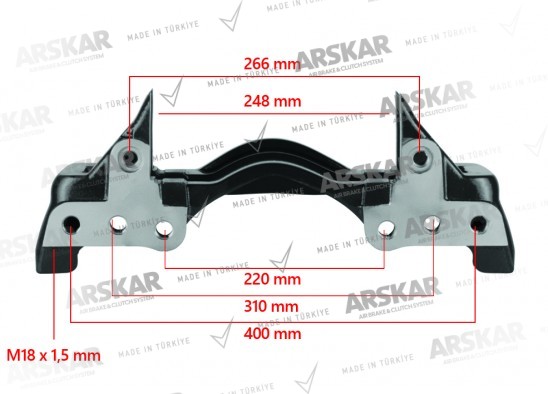 Caliper Carrier - 22.5 / 160 820 354 / K001521, 2121597, SP1037156, 70098