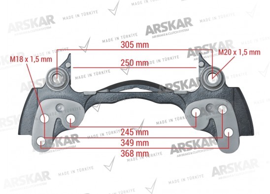 Caliper Carrier - 22.5 / 160 840 679 / 68323673