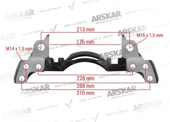 Caliper Carrier - Right - 17.5 / 150 810 347