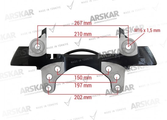 Caliper Carrier - Left - 22.5 / 150 810 356