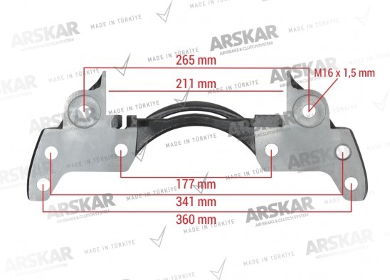 Caliper Carrier - Left - 19.5 / 150 810 358