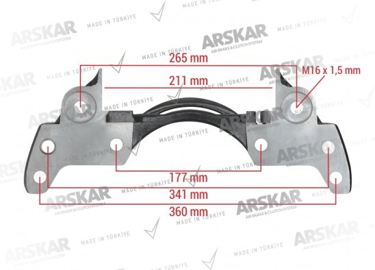 Caliper Carrier - Right - 19.5 / 150 810 359