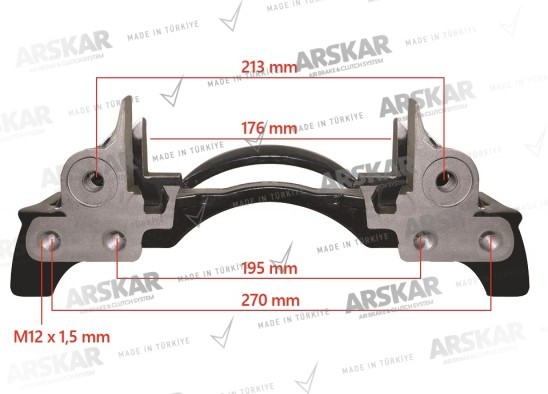 Caliper Carrier -Left / Right- 17.5 / 150 810 368