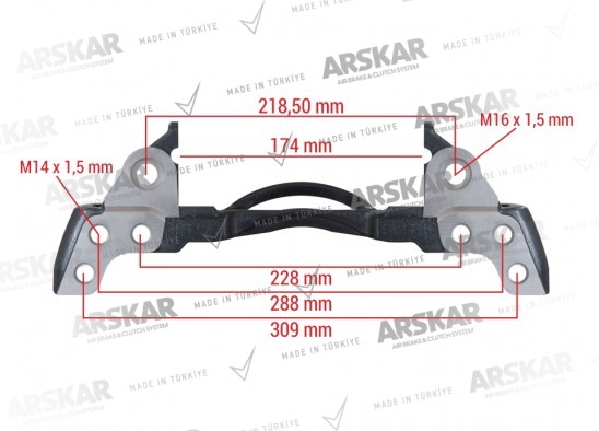 Caliper Carrier - 17.5 / 160 820 371 / K005606