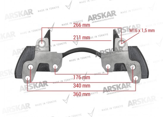 Caliper Carrier - 19.5 / 160 820 376 / K013742, 0004213906