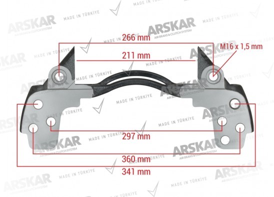 Caliper Carrier - Right - 19.5 / 160 820 384 / K002314