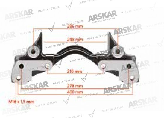 Caliper Carrier - 22.5 / 160 820 385 / K001538, 0004212606