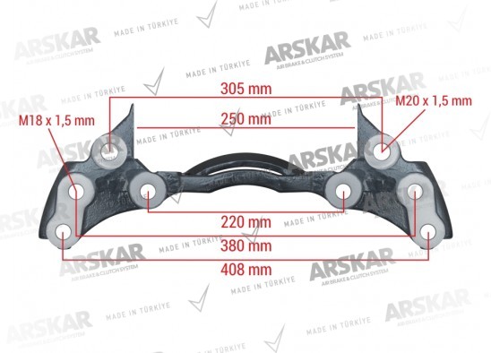 Caliper Carrier - 22.5 / 160 840 678 / 68321617