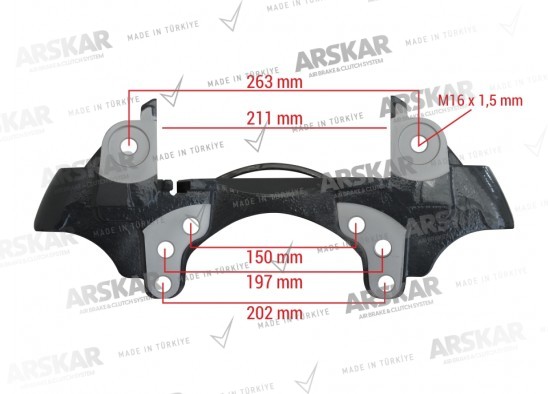 Caliper Carrier - Left - 22.5 / 150 810 352