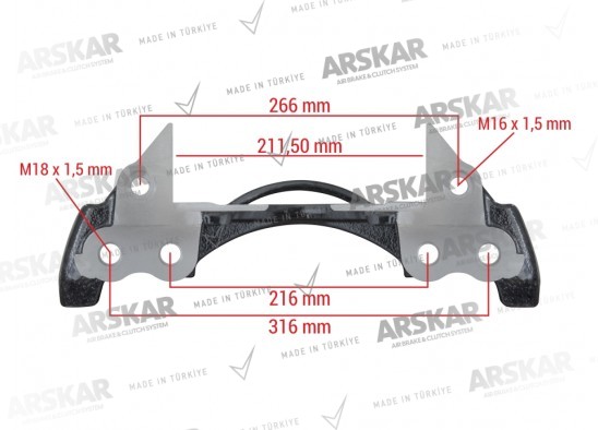 Caliper Carrier - 19.5 / 160 820 359 / K015378