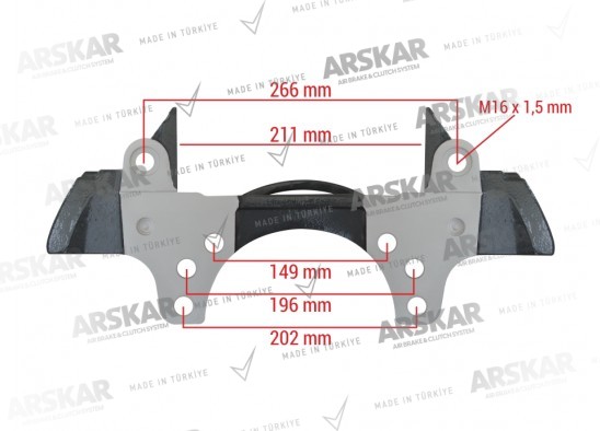 Caliper Carrier - 22.5 / 160 820 363 / K007475