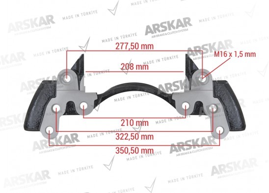 Caliper Carrier - 22.5 / 160 820 367 / K052379K50, 0004231006