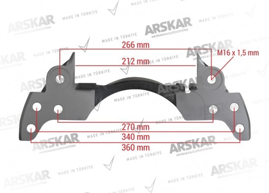 Caliper Carrier - Right - 19.5 / 150 810 361