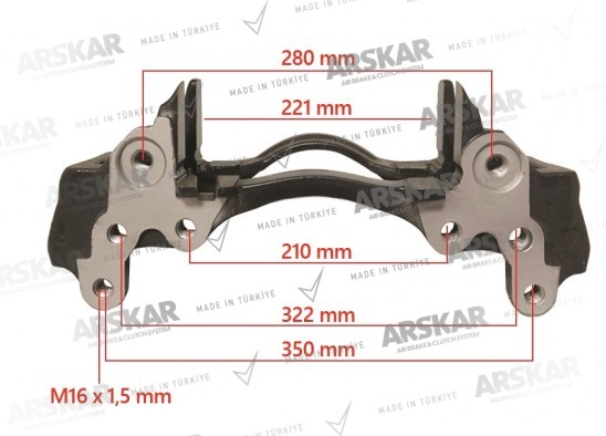 Caliper Carrier - Left - 22.5 / 150 810 376