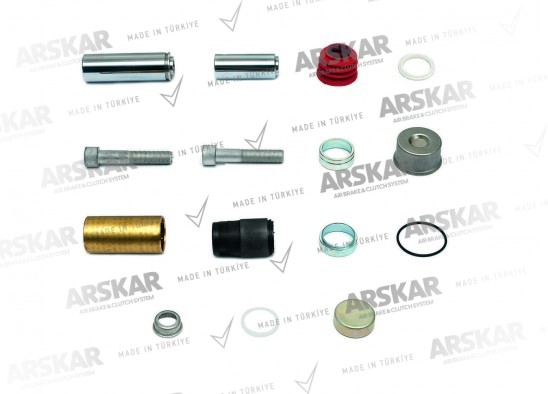 Caliper Pin Repair Kit / 160 820 243 / K002845, K067417K50, 0004231450, 0004232574, 81508226043, 2064260, 2292232, SP1037063, 5021171547, 5021171545, 1929023, 5006028067, 16H0008318AA, 3434382000, 0501213102, 0501213688, M91004801, 1105585, 106827, 22101579, TW04617