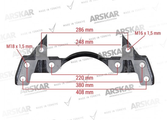 Caliper Carrier - 22.5 / 160 820 380 / K001278, 0501215510, 11031119