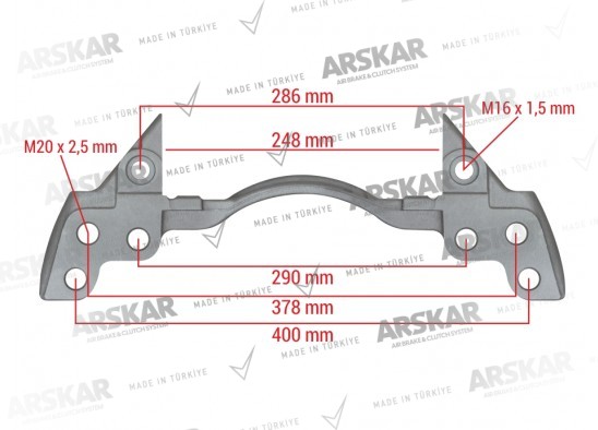 Caliper Carrier - 22.5 / 160 820 390